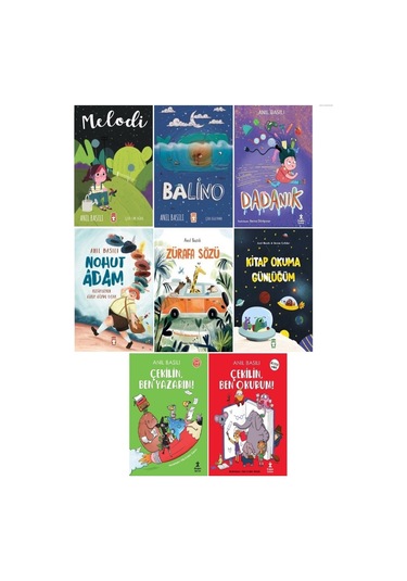 Balino - Melodi - Nohut Adam - Zürafa Sözü - Dadanık - Çekilin Ben Okurum /8 Kitap Set - Anıl Basılı