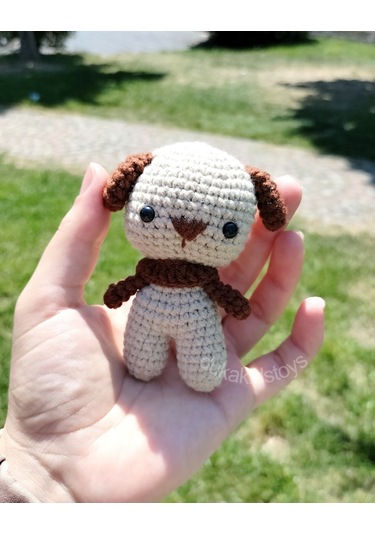 Amigurumi Köpek Anahtarlık Minik Oyuncak Aksesuar Dukakidstoys