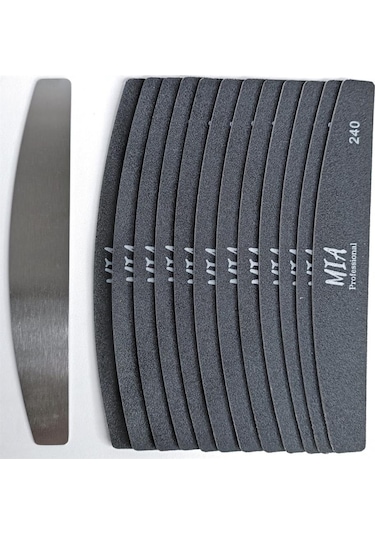 Kıvrımlı Çelik Taban + 6 Lı Yedek Grit 240