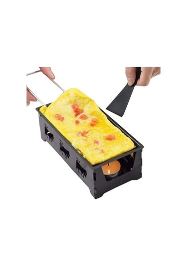 Ulzyvf Yapışmaz Spatula Seti Siyah, Raclette İçin Es Siyah Mükemmel Ambition Siyah