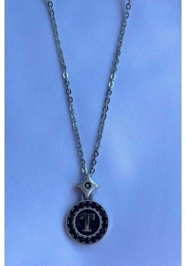 El İşçiliği Paslanmaz Çelik Zincir Erkek Kolye Metalik Gri