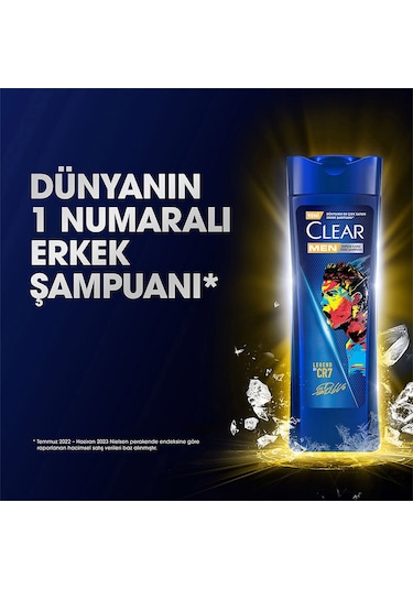 Clear Men Kepeğe Karşı Etkili Şampuan Legend By CR7 3 x 350 ML