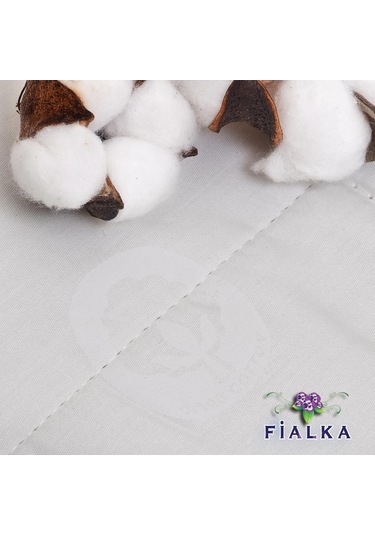 Fialka Yorgan Pamuk Xl Battal King Size 235X215 Krem