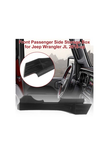 Ön Yolcu Tarafı Depolama Kutusu Tepsisi Araba Boşluğu Cebi İç Aksesuarları Depolama Kutusu Jeep Wrangler Jl İçin Yedek
