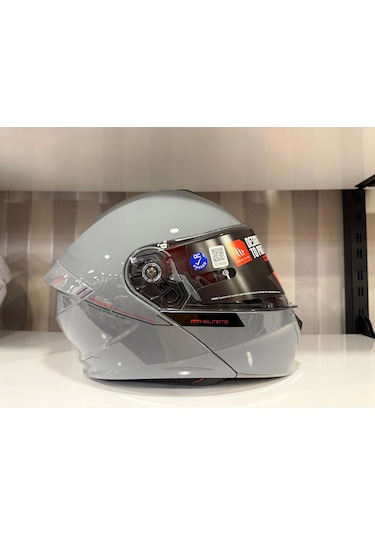 Mt Helmets Mt Genesis Sv A12 Çene Açılır Motosiklet Kaskı Nardo Gri