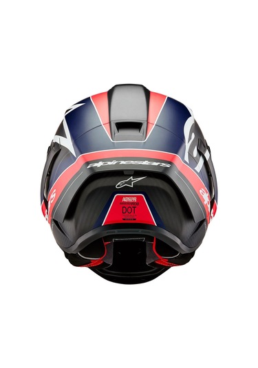 Alpinestars Supertech R10 Carbon Team Spor Motosiklet Kaskı Mat Siyah Kırmızı Beyaz