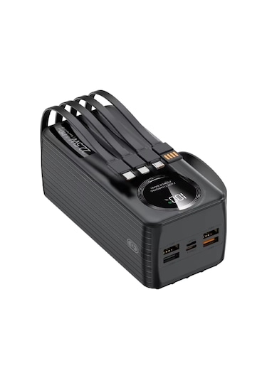 Polygold Pg-pw650 50000 Mah Power Bank 22.5w Süper Hızlı Şarj, 4 Dahili Kablolu Ve Dijital Led Ekran