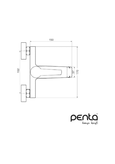 Penta P904g Agena Banyo Bataryası Altın
