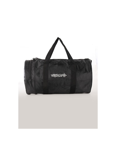 Strong Bag Kumaş Silindir Unisex Spor ve Seyahat Çantası Siyah