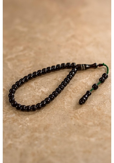 Sıkma Serisi Kırmızı Bilek Boy Kehribar Tesbih Sistem Püsküllü Gümüş