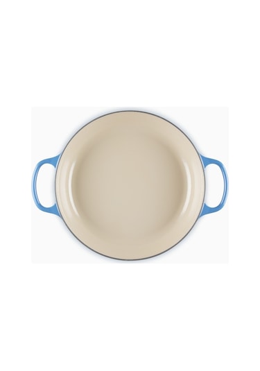 Le Creuset Gourmet Profesyonel Lüks Döküm Tencere Mavi 30 Cm
