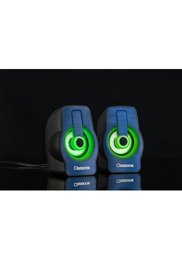 Classone X1 Black Rgb Gaming Hoparlör -Mavi