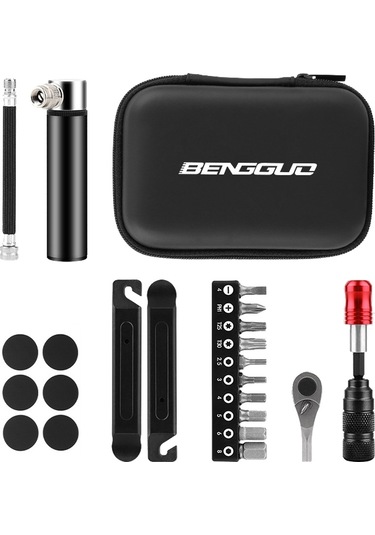 Sones Bengguo Bisiklet Tamir Aleti Dağ Bisikleti Cırcır Anahtarı Tamir Kombinasyon Seti, Özellikler: Set 4