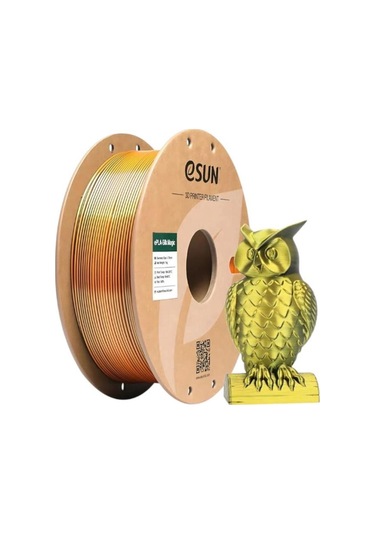 Esun Silk Pla+ Filament Çift Renk Siyah-altın