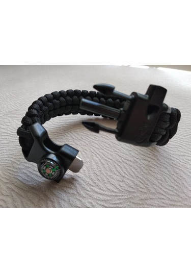 Paracord Survival Tarz Bileklik Çok Renkli