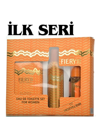Fiery II Kadın Parfüm EDT 50 ML + Roll-On 50 ML + Sprey Deodorant 150 ML