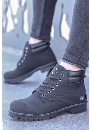 Vojo Arex Suya Dayanıklı Casual Kışlık Erkek Bot 267800001819 901 Siyah-nubuk Siyah-nubuk