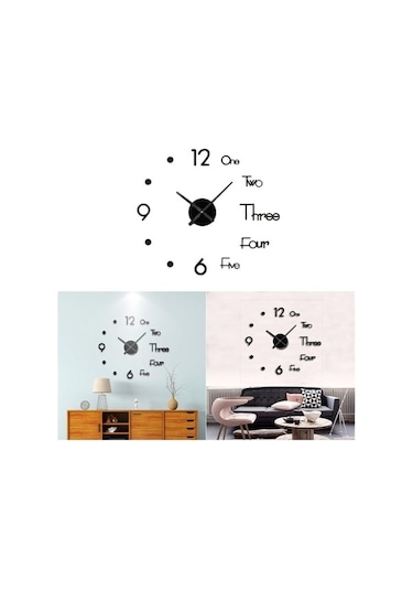 Pazly Suntek Saati Magideal M Duvar Dıy Büyük Qx Siyah