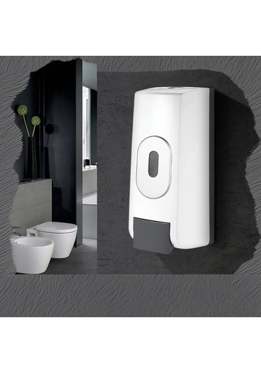 Ximistore9 Beyaz 500ml Duvar Tipi Köpük Sabun Dağıtıcı - Ev, Otel, Banyo Kullanıma Uygun, Dolu Miktarı Gösteren, Yeniden Doldurulabilir Abs Malzeme Beyaz