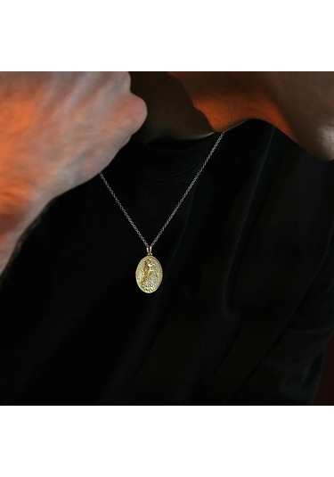 İpek Silver  925 Ayar Gümüş Hermes Tanrısı Unısex Kolye Gümüş