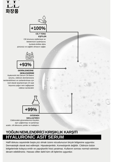 Lau Lau Hyaluronik Asit Serum 50 ML