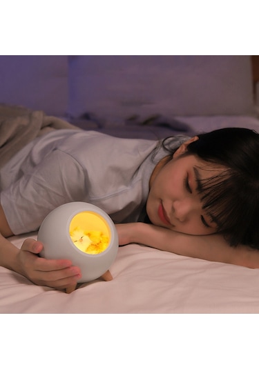 Shineyee Şarj Edilebilir Evcil Hayvan Lambası - Yatak Başı Aydınlatma, Göz Koruma, Usb Şarj, 3 Renk Seçenekli Yeşil