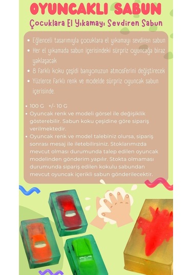 Portakal Kokulu Oyuncaklı Çocuk Sabun 3 x 100 G