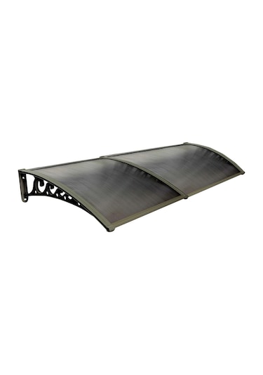 Pratik Sundurma Kapı Pencere Üstü 100x300 Cm Bronz 6 Mm Levhalı Bronz