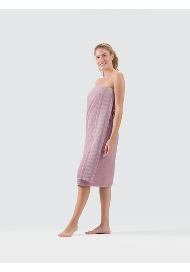 Cotton Ladin Banyo Havlusu 90x150 Mürdüm