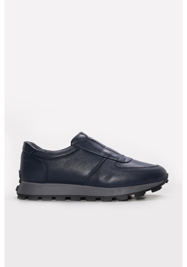 Fast Step Hakiki Deri Erkek Casual Ayakkabı 154ma708-1 Lacivert