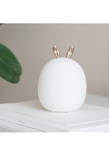 Soulader Led Işık Yansıtmalı Dekoratif Tavşan Figürü, Usb Kablolu Oda Dekorasyonu Ve Gece Lambası Çok Renkli