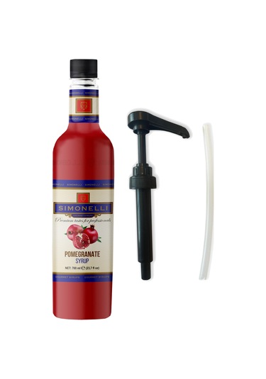Simoenlli Kahve Şurubu Nar Aromalı 700 ML + Pompa Simonelli