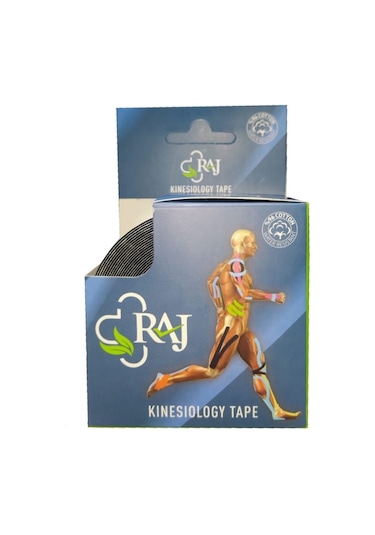 RAJ Kinesio Tape  Sporcu Bandı Siyah 5 M x 5 CM