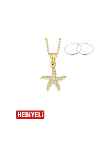 Deniz Yıldızı Altın Kolye Ucu As1429Gkl Altınsepeti