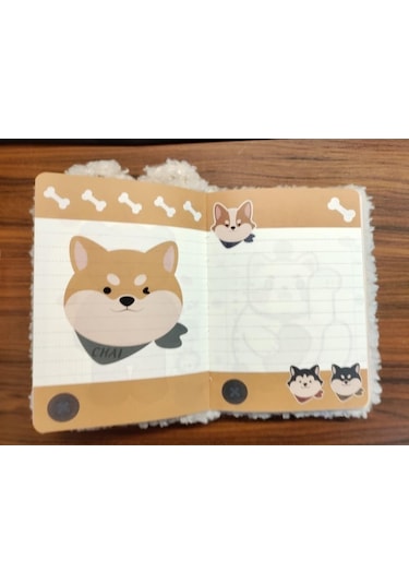 Dolphin Hatıra Defteri Peluş Beyaz-mavi Dlp-pn-919