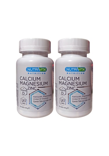 Nutrivita Nutrition Calcium Mağnesium Zinc Vitamin D 2 Kutu