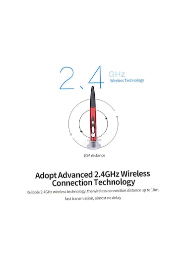 Jms 2.4 GHz Kablosuz Optik Presenter Flip Kalem Mouse