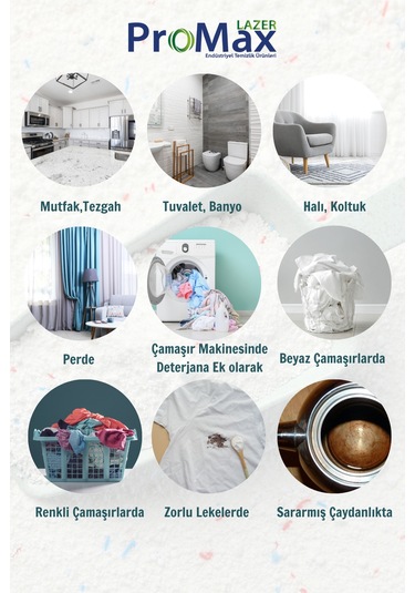 Lazer Promax Oksijen Bazlı Leke Çıkarıcı 1500 G