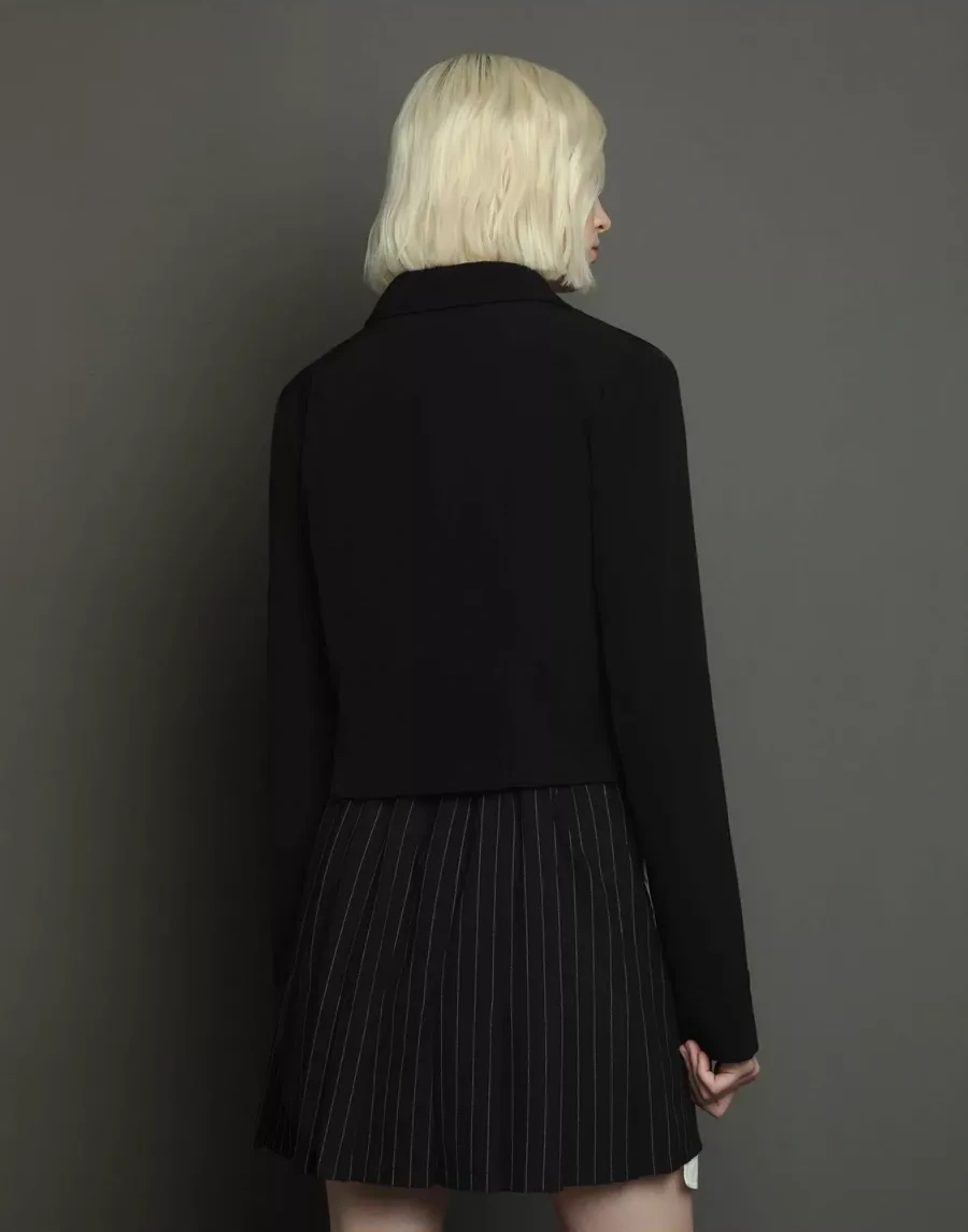 Gloria Jeans Nakışlı Siyah Ceket 242514481 Siyah