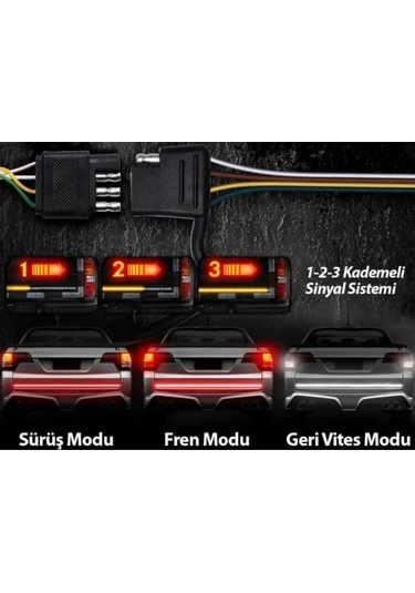 Hubstein Pick Up Ledi Uyumlu Off Road Bagaj Sinyalli Kayar Led La