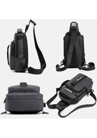 Tenfowee Erkekler İçin Çok Fonksiyonlu Usb Şarjlı Çanta - Tek/çift Omuzlu, Çapraz Askılı, El Tutulu Seyahat Sirt Çantası