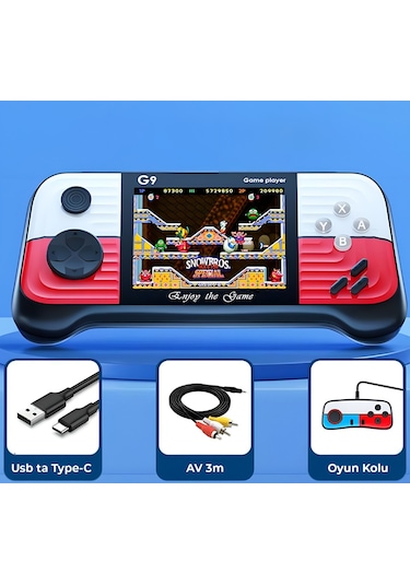 Winex G9 Retro 3.0" TV Bağlanan 2 Joystick Oyun Konsolu