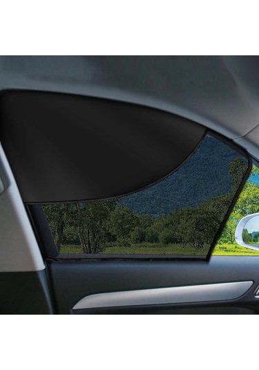 Suofeng Araba Pencere Güneşlik: Çift Katlı Magnetlı, Isı Ve Uv Engeli, Kombine Sürücü + Arka Pencere 2 Adet