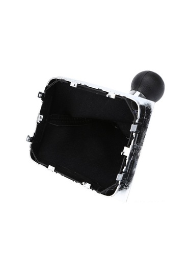 Fortunelane Vw Passat B6 6v Manual Shift Knob + Cap + Frame Set - Black & Chrome Black Siyah