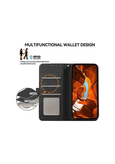 Samsung Galaxy A56 5g Kılıf Rfıd Kapaklı Deri Telefon Kılıfı İle Uyumlu Çok Renkli