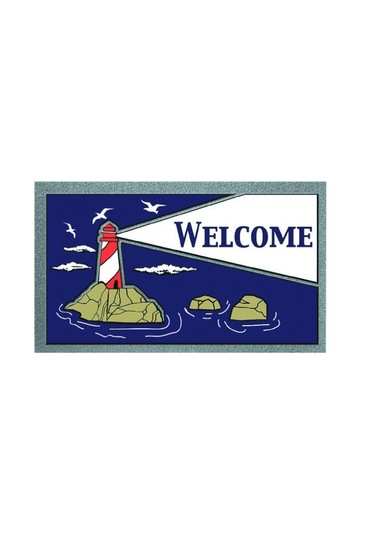 Marin Deniz Feneri Temalı Welcome Paspas - Tekne Yat Marine