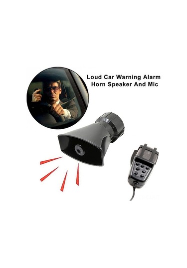 Createtech 7 Sesli Alarm Korna: 110db Güçlü, Mikrofonlu, Dayanıklı, 12v Uyumlu