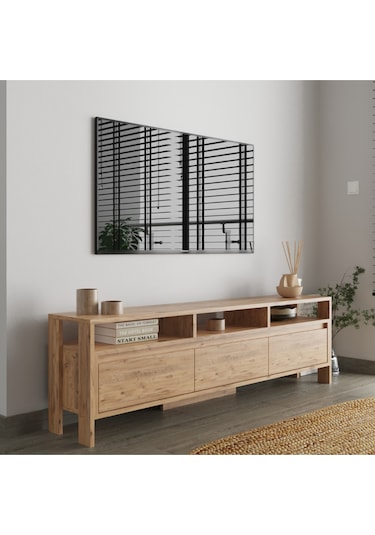Atlas 3 Kapaklı Tv Ünitesi 160 Cm Atlantik Çam