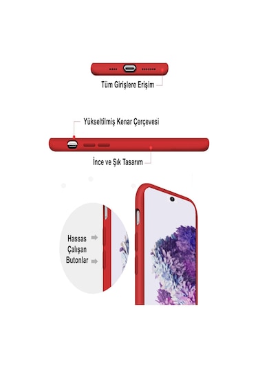 Samsung Galaxy Uyumlu A01 Kılıf İçi Kadife Lansman Silikon Kapak