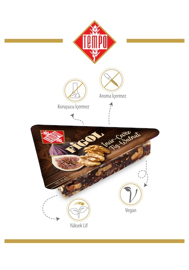 Figol Cevizli İncirli Bar Üçgen 40 G X 12 Adet